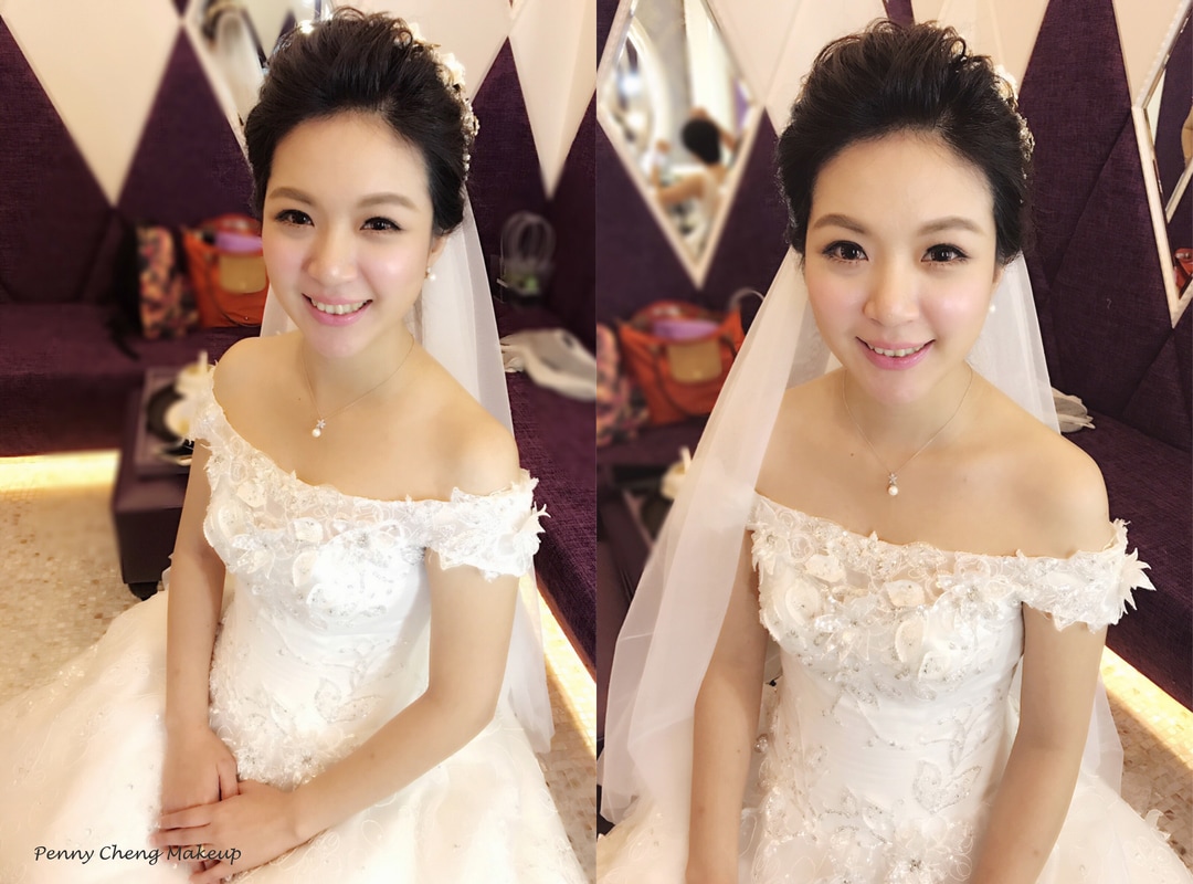 新娘秘書 白紗造型 韓風 氣質 優雅 典華婚宴會館