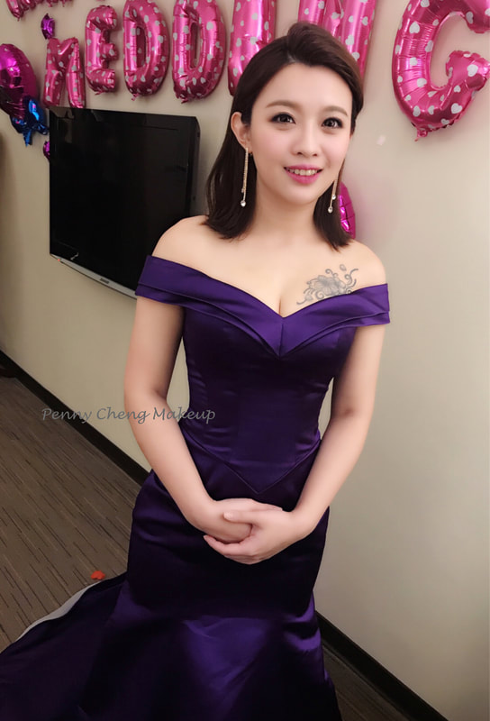新娘秘書 晚禮服造型 韓式風格 氣質典雅 油頭造型
