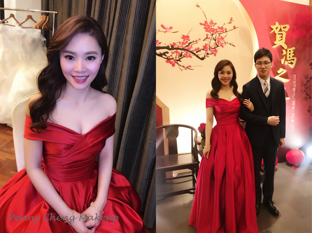 新娘秘書 晚禮服造型 韓式風格 氣質典雅 海外新娘 圓山大飯店