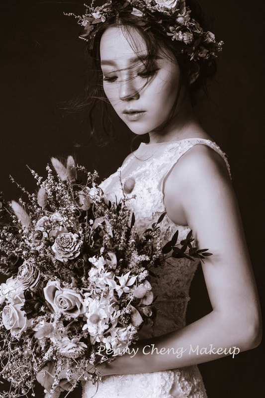 新娘秘書韓系風格時尚乾燥花造型